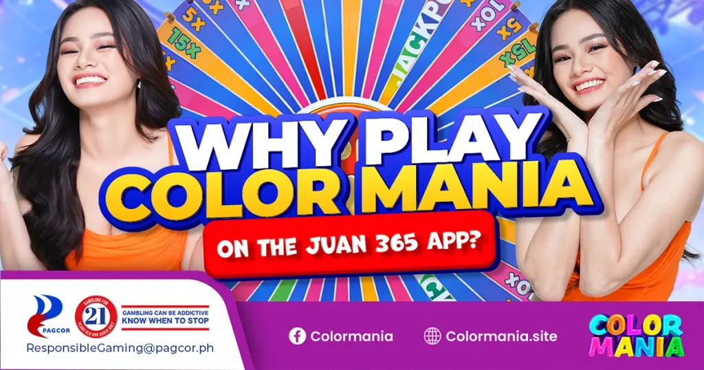 why play color mania on the juan 365 app