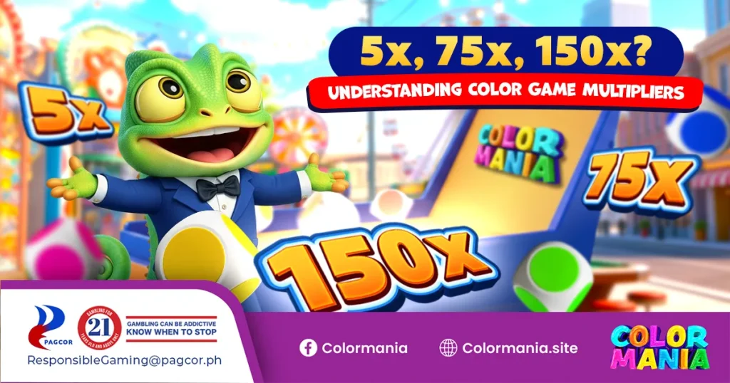 5x, 75x, 150x understanding color game multipliers