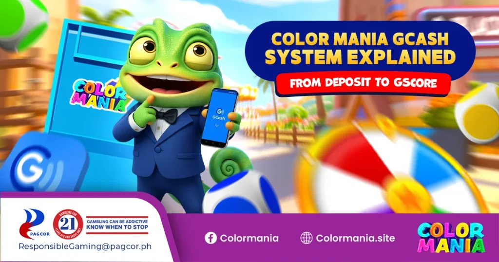 color mania gcash system explained: from deposit to gscore