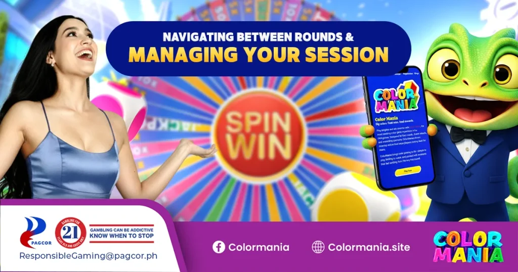 navigating between rounds and managing your session