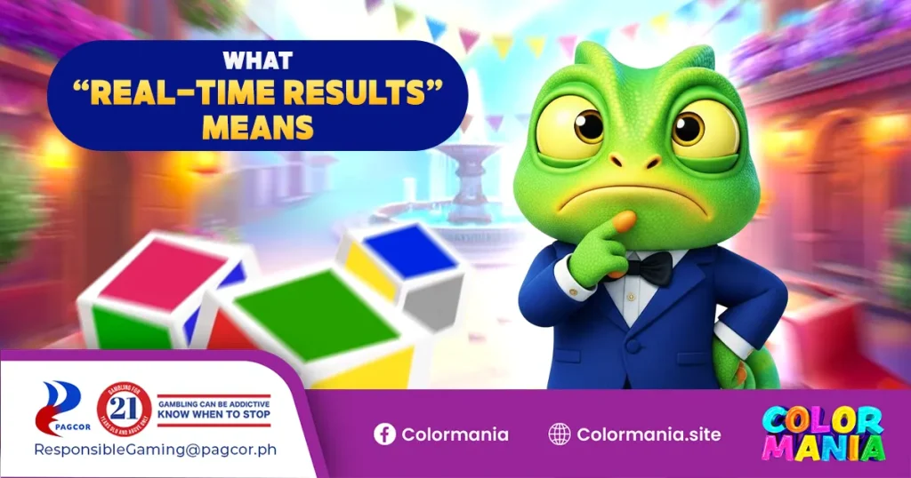 what “real-time results” means