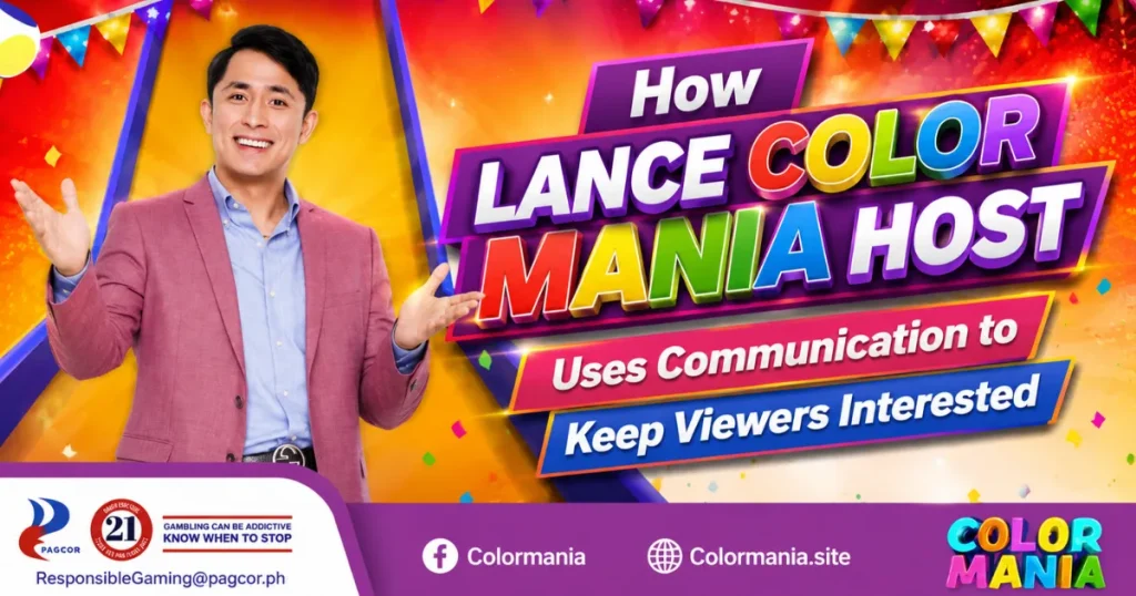 image of how lance colormania host uses communication to keep viewers interested